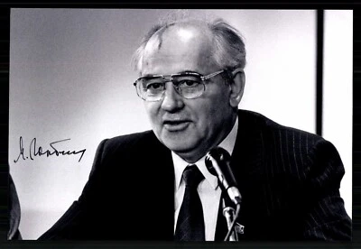 Michail Gorbatschow Friedensnopelpreisträger 1990 Original Signiert # BC G 44030 - Bild 1 von 2