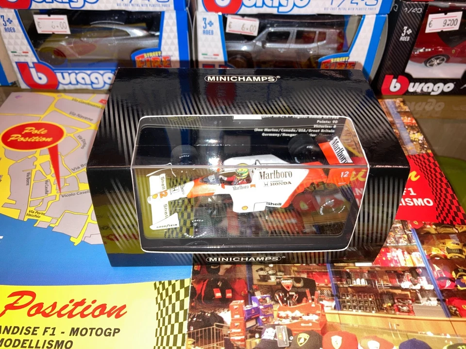 Minichamps 436880012 1/43 F1 McLaren Honda Mp4/4 Ayrton Senna World Champ 1988