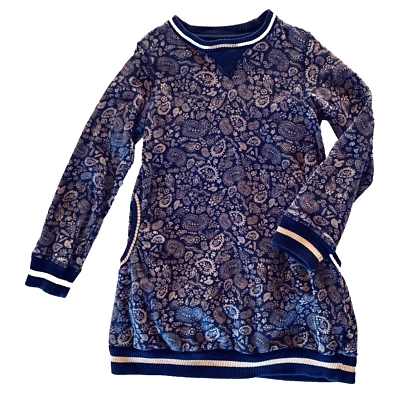 Vestido Sudadera Oilily 7 Años 122 EU en Azul con Patrón Paisley en Crema Foto 1 de 4