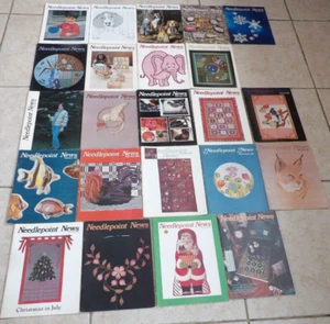 Needlepoint News Vintage Lot of 23 1976 TO 1986 Bi-Monthly Magazines - Picture 1 of 3