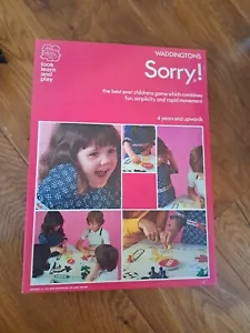 Sorry! Board Game 1977 Waddingtons 100% Complete Vintage NICE CONDITION RETRO - Picture 1 of 6