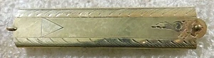 ANTIQUE Gold Filled Engraved HANDMADE Lady's Small Hinged COMB Estate - Picture 1 of 6