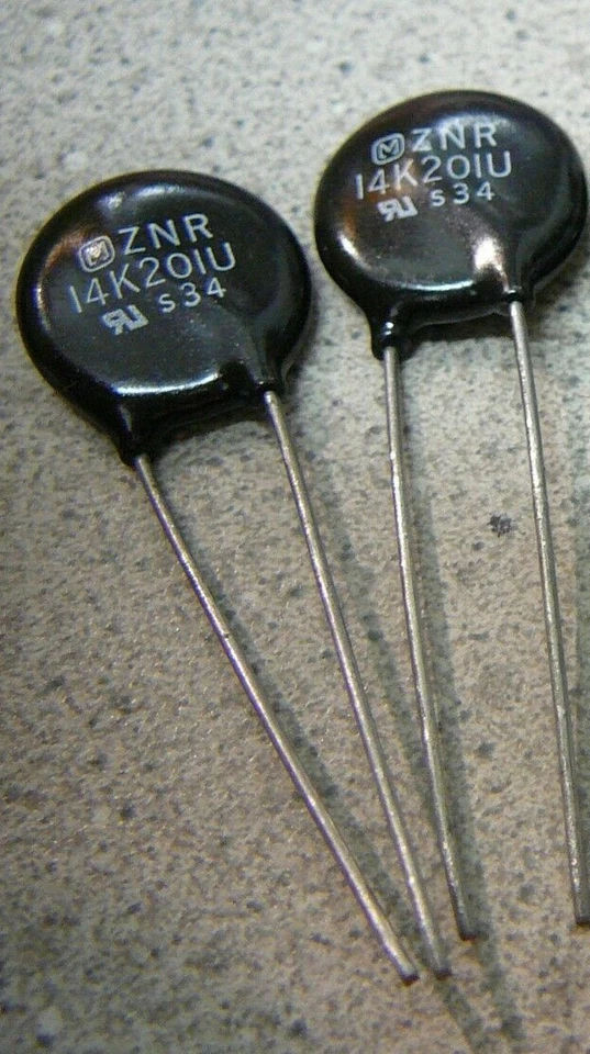 MATSUSHITA  ZNR14K201U METAL OXIDE VARISTOR  200V 14mm **NEW** Qty.2 - Image 1 of 1