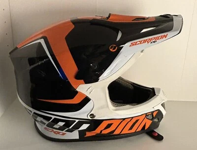Scorpion Exo Motocross ATV Dirtbike Helmet VX-R70 XXL Orange/Black/White - Image 1 of 4