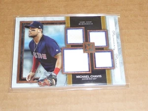 2020 Topps Museum Collection MICHAEL CHAVIS QUAD JERSEY RED SOX /75 R8797 - Picture 1 of 1