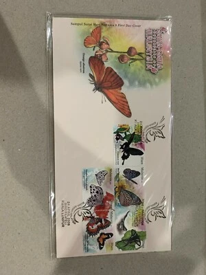 malaysia 2008 fdc butterfly booklet first day cover  type a - Image 1 of 2