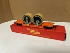 HORNBY TRIANG BOGIE WELL WAGON WITH BRITISH INSULATED CABLE DRUMS