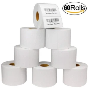 60 rollos 2,25 x 1,25 etiquetas térmicas directas Zebra LP2824 TLP2824 LP2844 - 1000/Rollo - Imagen 1 de 6
