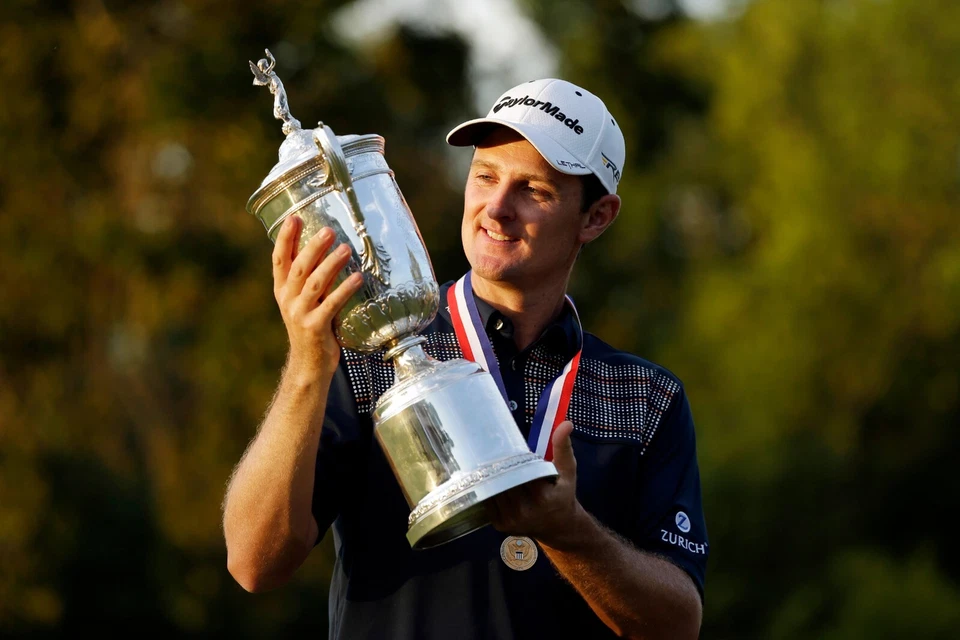 Foto B 8x10 de Justin Rose sem assinatura - Imagem 1 de 1