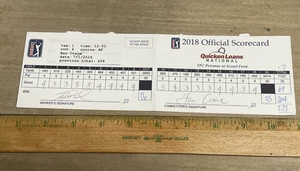 2018 Quicken Loans Actual Scorecard  Ryan Palmer;  Ben Crane  Marker - Picture 1 of 4