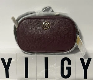 🐼💦 Michael Kors 🐼💦 Fulton Double Zip Merlot Leder Umhängetasche 🐼 GB41 - Bild 1 von 7