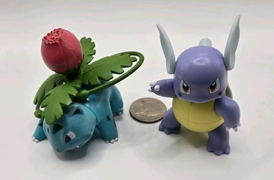 Lote FIGURAS POKEMON Tomy 2015 Ivysaur Wartortle 2.5" Figuras PVC Foto 1 de 4
