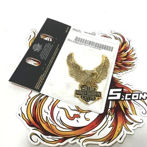 NEW Genuine Harley Self Adhesive Gold Eagle Medallion Badge Emblem 91811-85 - Bild 1 von 4