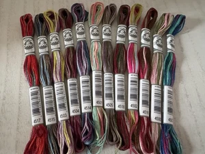 DMC Coloris 6-Strand Cotton Embroidery Floss~Lot of 12 Skeins~Assorted Colors - Picture 1 of 7