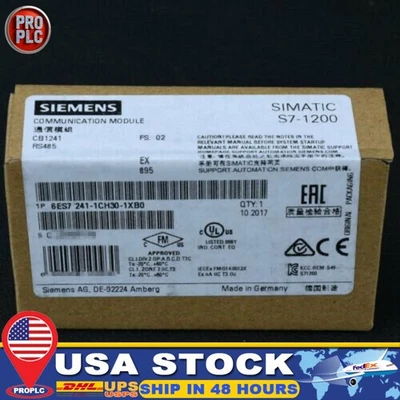 New Siemens 6ES7241-1CH30-1XB0 6ES72411CH301XB0 SIMATIC S7-1200 CB 1241 - Image 1 of 3