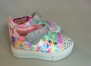 Skechers Twinkle Toes Kleinkind Mädchen Größe 5 leuchtende Schuhe Batik Glitzer - Bild 1 von 8