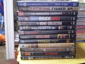 (14) Denzel Washington DVD Lot: Man on Fire  Hurricane  John Q.  Bone Collector - Picture 1 of 1