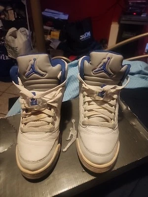 Air Jordan 5 Retro 2006 White/Sport Royal-Stealth GS 134092-142 5.5y - Image 1 of 4