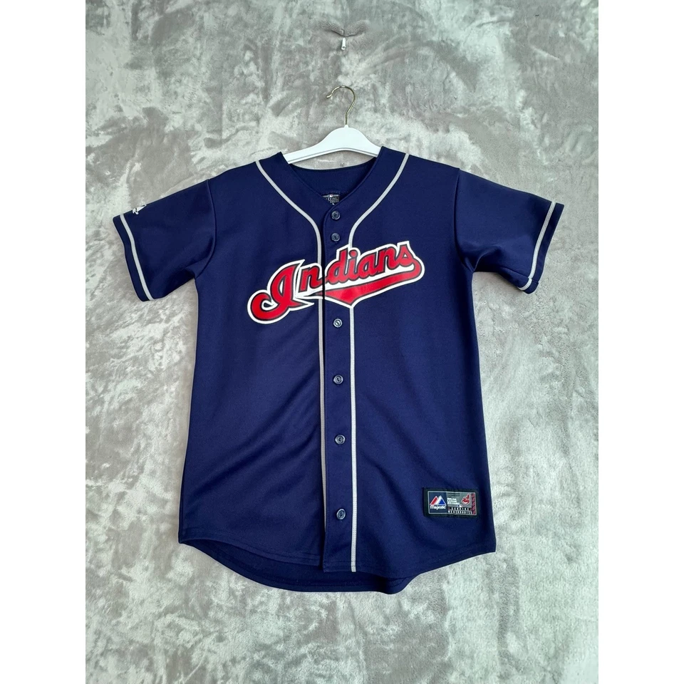 Camiseta de béisbol Majestic Kids Cleveland Indians talla 24 juvenil talla L - Imagen 1 de 4