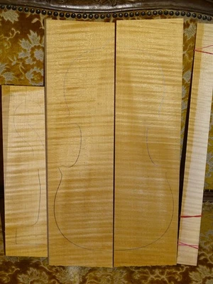 Tonewood, tonewood, class bosn set for violin, nice flamed maple set for violin - Image 1 of 2