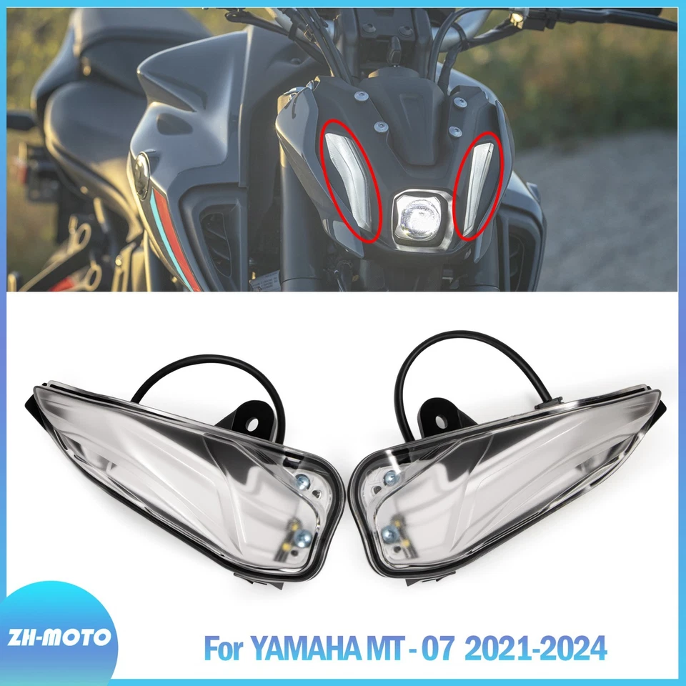 Headlight LED Fog Side Light Running Light Fit For Yamaha MT-07 MT07 2021-2024 - Image 1 of 4
