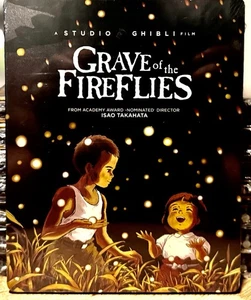 GRAVE OF THE FIREFLIES 1080p BR STEELBOOK Limited Ed w/PROTECTOR Studio Ghibli - Picture 1 of 8