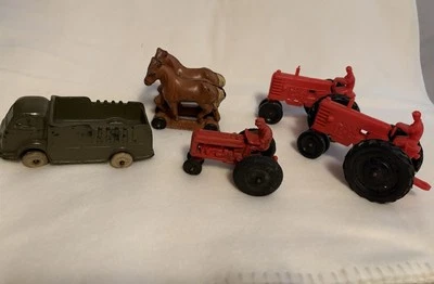 ВИНТАЖНЫЙ AUBURN РЕЗИНОВЫЙ ИГРУШКА ЛОТ - ВСЕГО 5 - Изображение 1 из 4