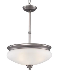 Z-Lite 3 Light Pendant, Antique Pewter And Frosted Glass $255 - Picture 1 of 1
