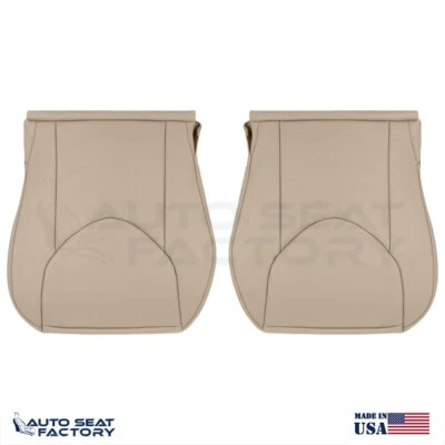 Fundas de asiento de vinilo beige parte inferior izquierda y derecha sólidas para Toyota RAV4 2009-2012 Foto 1 de 4