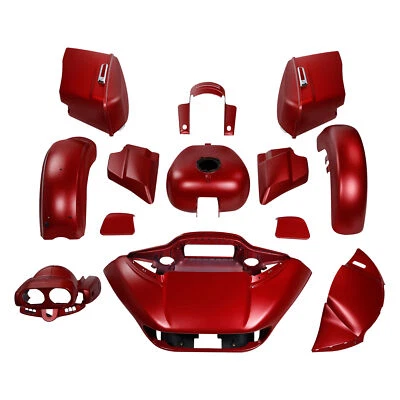 Kit de carrocería de carenado apto para Harley Road Glide Special 2015-2024 Wicked Red Denim Foto 1 de 3