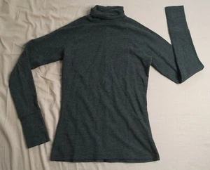 G-STAR RAW Women's Grey Lecite Optic Slim Turtleneck Top Size XS - Good Used - Picture 1 of 6