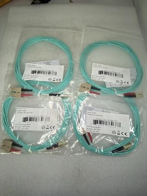 Quiktron 852-L42-009 3m LC-SC 10GB 50/125 OM3 Duplex Multimode Fiber Cable, New - Image 1 of 4