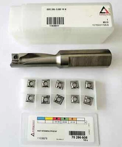 CERATIZIT VHM ECOCUT ECC 20L-3.0D 10 H +10 pezzi. XCET10T304FN-27P H216T NUOVO - Foto 1 di 5