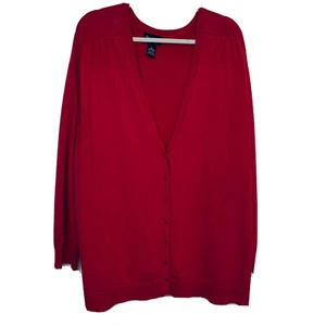 Maggie Barnes Cardigan Woman 4X Light Wt Coral Pink 3/4 Sleeve Stretch Office - Picture 1 of 13