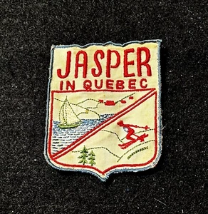 JASPER IN QUEBEC Vintage 1950’s Ski Patch CANADA Resort Souvenir Travel - Picture 1 of 3