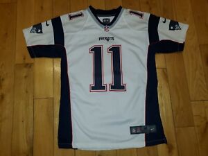 Nike Julian Edelman White NEW ENGLAND PATRIOTS Youth NFL Team Replica JERSEY Med