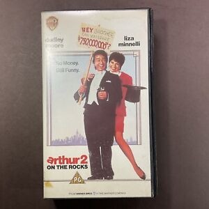Arthur 2 On The Rocks, VHS Video, Dudley Moore, Cert PG Movie