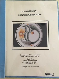Embroiderers Guild Of America Silk Embroidery 1  Group Correspondence Pattern - Picture 1 of 1