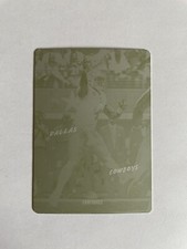 2018 Panini Plates And Patches Football Dak Prescott Yellow Printing Plate 1/1