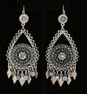 Fashion Vintage Boho Style Dangle Drop Earrings With Crystal Stone For Women - Picture 1 of 1