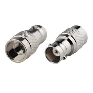 2-Pack BNC Female to SMA Male Connector Adapter for YAESU Ham Radio VX-3R VX-5R  - Picture 1 of 3