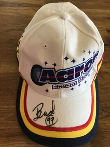 Sombrero de carreras NASCAR con correa ajustable Aaron's Dream Machine #99 firmado por 'Bud' - Imagen 1 de 5