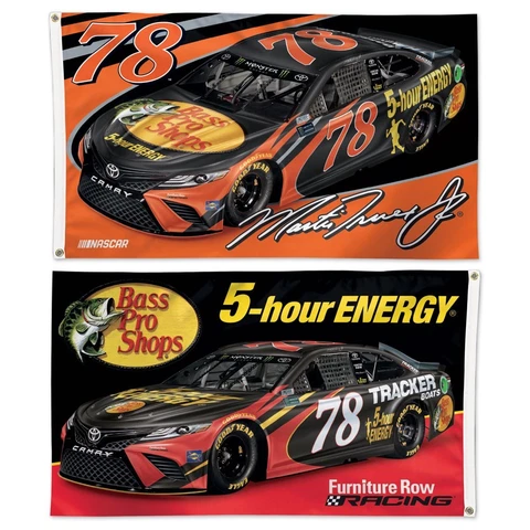 Martin Truex Jr 2018 Wincraft #78 5 Hour Energy/BPS 3' x 5' 2 Sided Flag FREE Cover