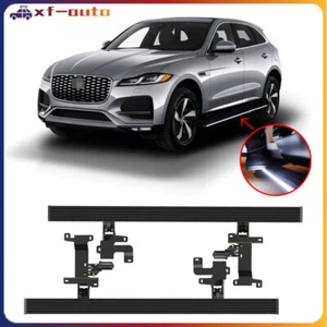 Deployable Side Steps Running Boards Fits For Jaguar F-Pace 2017-2024 With Light - Foto 1 di 7