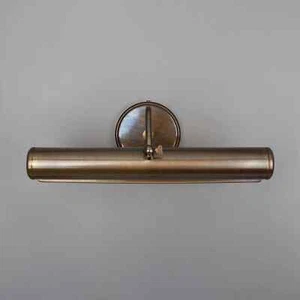14.5" Elle Picture Light Vintage Antique Picture Wall Light / Solid Brass - Picture 1 of 8
