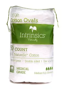 407406 Large Oval Cotton Pads 3" - 50 Count - Picture 1 of 2