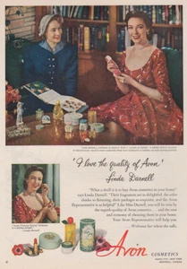 1952 Avon: Linda Darnell, I Love the Quality Vintage Print Ad - Picture 1 of 1