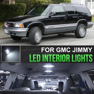 Bright White LED For GMC Jimmy 1995-2001 (14 Pieces) Cool 6000K Interior Light - Picture 1 of 11
