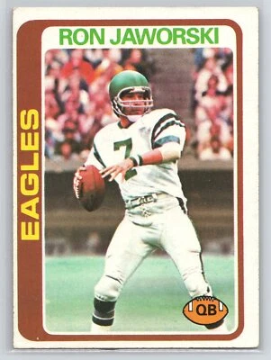 1978 Topps #449 Ron Jaworski - Eagles - Image 1 of 2