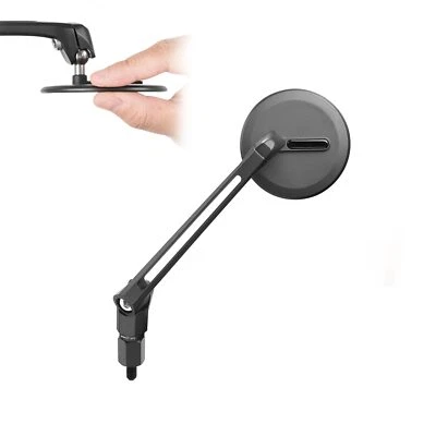 Espejos retrovisores delgados OJO redondos negros para Vespa Primavera 50/125/150 ('13~) Foto 1 de 4